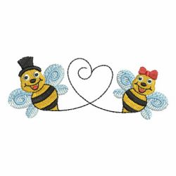 Happy Bee 02 machine embroidery designs