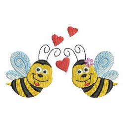 Happy Bee 07 machine embroidery designs