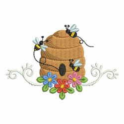 Happy Bee 09 machine embroidery designs