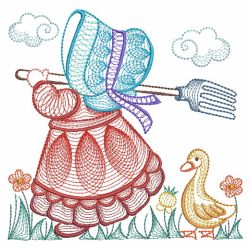 Rippled Sunbonnet Sue 2 10(Lg) machine embroidery designs