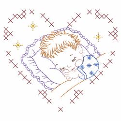 Vintage Sleeping Baby 2 01(Lg) machine embroidery designs