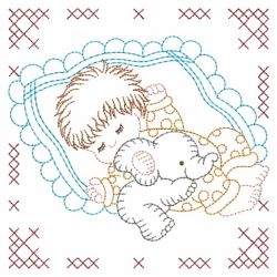 Vintage Sleeping Baby 2 05(Lg) machine embroidery designs