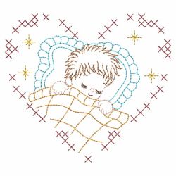 Vintage Sleeping Baby 2 07(Md) machine embroidery designs