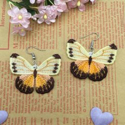 FSL Butterfly Earrings 07 machine embroidery designs