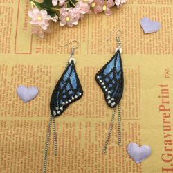 FSL Butterfly Earrings 08 machine embroidery designs