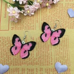 FSL Butterfly Earrings 09 machine embroidery designs