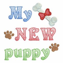 Cute Puppy 3 11 machine embroidery designs