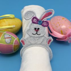 FSL Easter Napkin Rings 01 machine embroidery designs