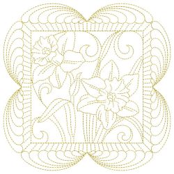 Trapunto Spring Quilt 02(Lg) machine embroidery designs