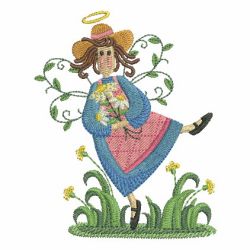 Country Gardening Angels 03 machine embroidery designs