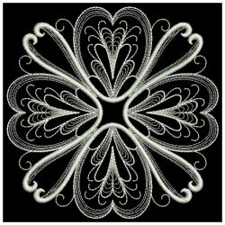 White Work Quilt Block 04(Lg) machine embroidery designs