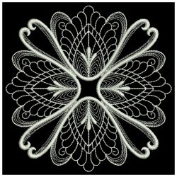 White Work Quilt Block 09(Lg) machine embroidery designs