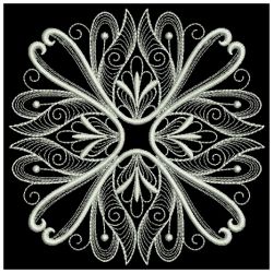 White Work Quilt Block 10(Sm)