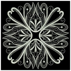 White Work Quilt Block 10(Md) machine embroidery designs