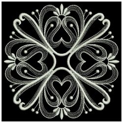 White Work Quilt Block 12(Lg) machine embroidery designs