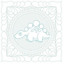 Trapunto Dinosaur Quilt(Lg) machine embroidery designs