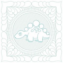 Trapunto Dinosaur Quilt(Lg) machine embroidery designs
