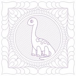 Trapunto Dinosaur Quilt 02(Md) machine embroidery designs