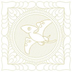Trapunto Dinosaur Quilt 03(Lg)