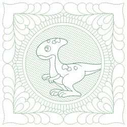 Trapunto Dinosaur Quilt 04(Md) machine embroidery designs