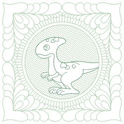 Trapunto Dinosaur Quilt 04(Lg) machine embroidery designs