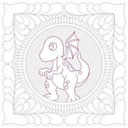 Trapunto Dinosaur Quilt 08(Md) machine embroidery designs