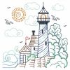 Vintage Lighthouses(Lg)