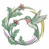 Watercolor Hummingbird Wreath(Sm)