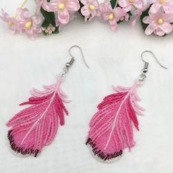 FSL Feather Earrings 02 machine embroidery designs