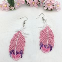 FSL Feather Earrings 10 machine embroidery designs