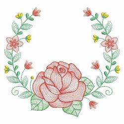Rippled Floral Laurels 01(Md) machine embroidery designs
