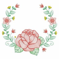 Rippled Floral Laurels 01(Lg) machine embroidery designs