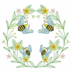 Spring Splendor Wreath 01(Sm) machine embroidery designs