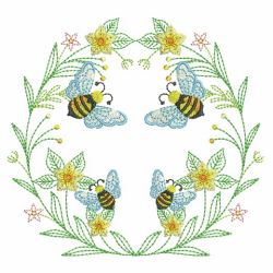 Spring Splendor Wreath(Lg) machine embroidery designs