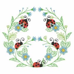 Spring Splendor Wreath 02(Sm) machine embroidery designs