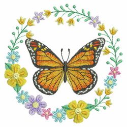 Butterfly And Blooms 4(Sm) machine embroidery designs