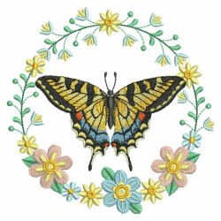 Butterfly And Blooms 4 04(Md) machine embroidery designs