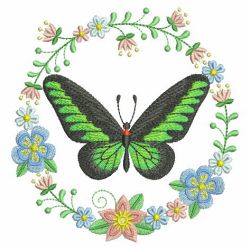 Butterfly And Blooms 4 05(Md) machine embroidery designs