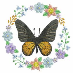 Butterfly And Blooms 4 10(Md) machine embroidery designs