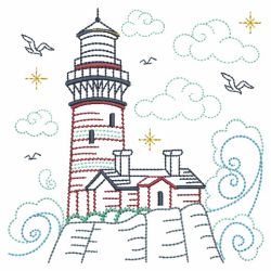 Vintage Lighthouses 02(Lg) machine embroidery designs