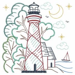 Vintage Lighthouses 03(Lg) machine embroidery designs