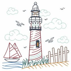 Vintage Lighthouses 05(Lg) machine embroidery designs