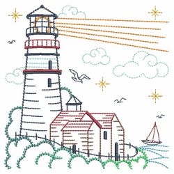 Vintage Lighthouses 06(Lg) machine embroidery designs