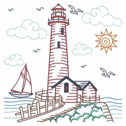 Vintage Lighthouses 09(Md) machine embroidery designs