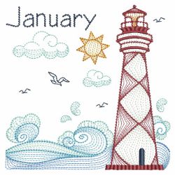 Months Of The Year Beach Time 01(Md) machine embroidery designs