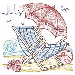 Months Of The Year Beach Time 07(Sm) machine embroidery designs