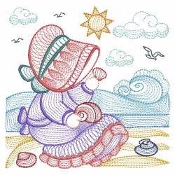 Summer Fun Sunbonnets 04(Lg) machine embroidery designs