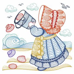 Summer Fun Sunbonnets 05(Md) machine embroidery designs