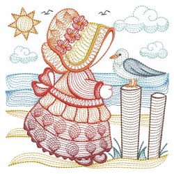 Summer Fun Sunbonnets 09(Lg) machine embroidery designs