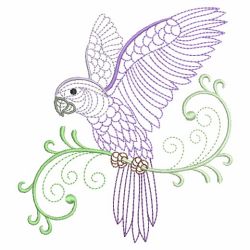 Vintage Parrots 2 09(Lg) machine embroidery designs